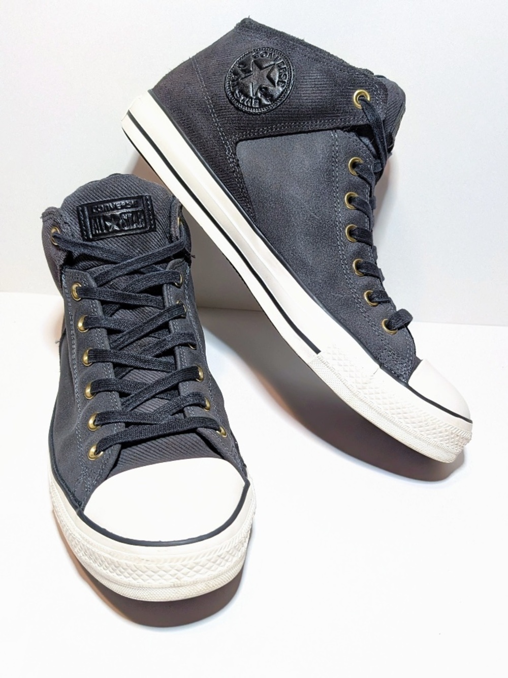 Converse Chuck Taylor All Star High Top Suede Corduroy Grey Men's 13